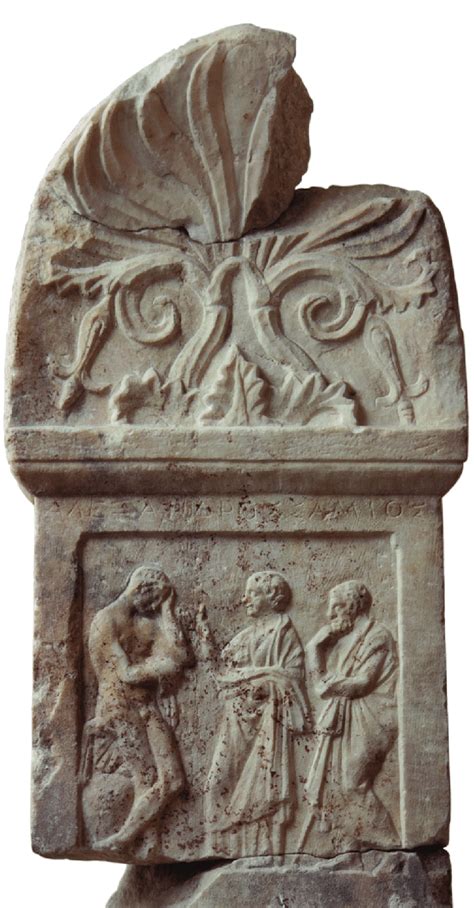 Grave Stele Of Alexandros Athens Kerameikos Archaeological Museum P