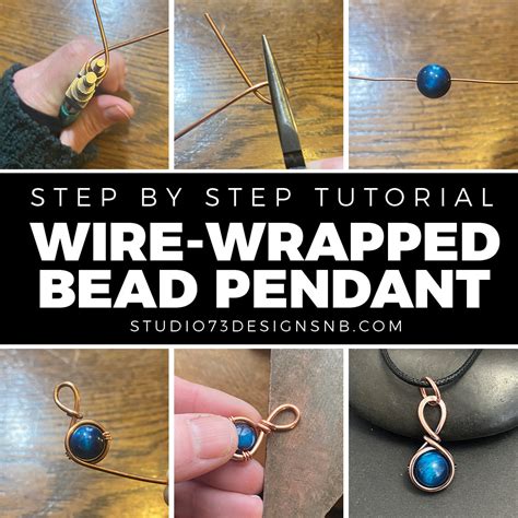 Wire Wrapping Tutorial For Beginners Simple Bead Pendant Studio 73