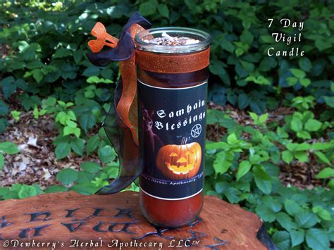Samhain Blessings 7 Day Vigil Prayer Candle For Halloween Ancestor Wo