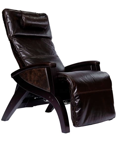 Svago Newton Zero Gravity Leather Recliner In Coffee Lift And