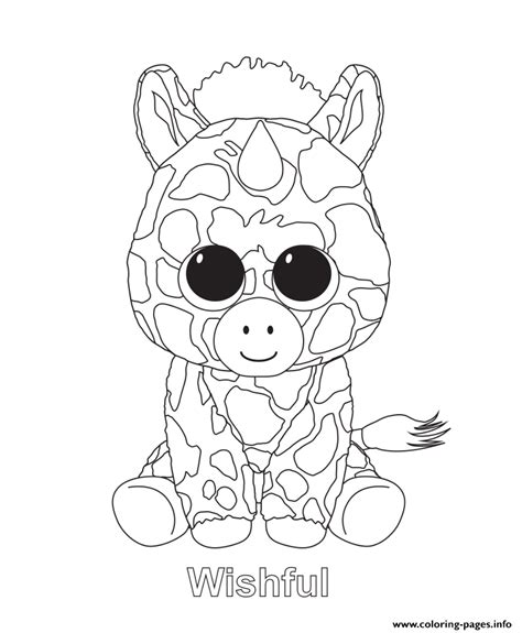 Wishful Beanie Boo Coloring Pages Printable