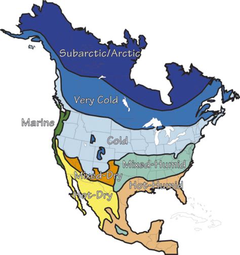 Download North American Climate Zones Map