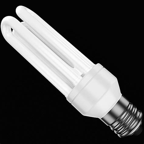 3d Model Compact Fluorescent Bulb Style
