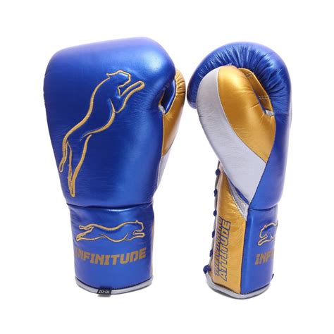 Stealth X2 Boxing Gloves Blue And Gold Infinitude Fight