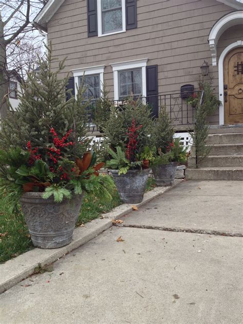 Pots Winter Container Gardening Christmas Wonderland Garden Accents