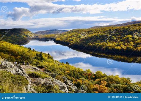 Lake Of The Clouds In Porcupine Mountains Wilderness State Park