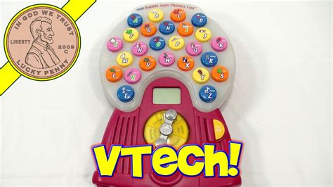 Vtech Bubble Gum Machine Phonics Fun Electronic Toy Youtube