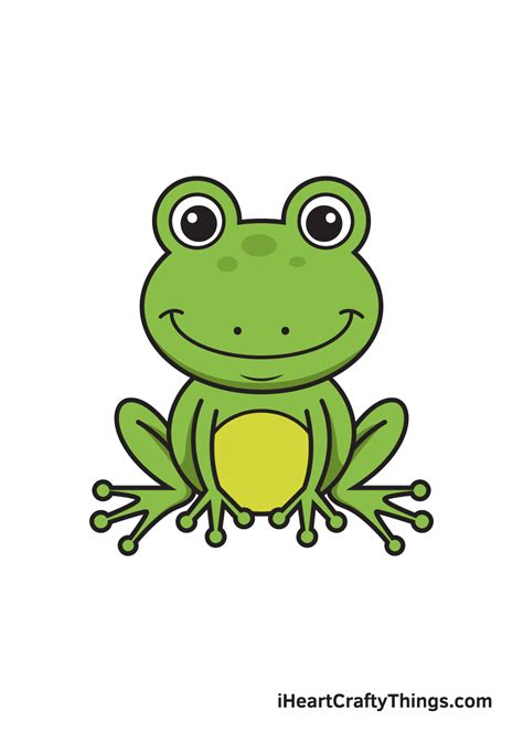 Frog Drawing — How To Draw A Frog Step By Step