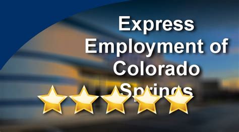 Express Employment Of Colorado Springs Colorado Springs Incredible 5