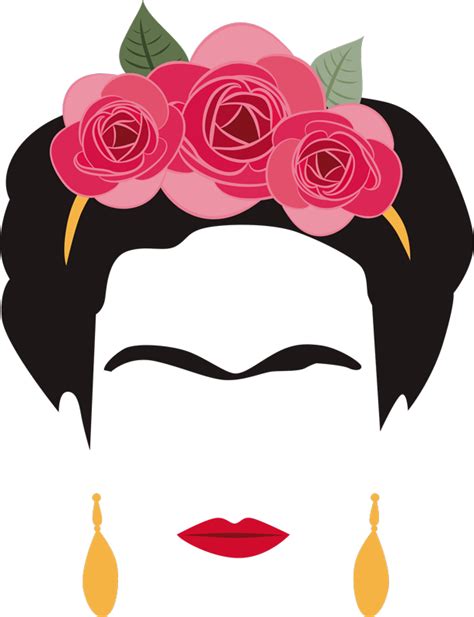 Vinilo para salón retrato minimalista Frida Kahlo Frida kahlo dibujo
