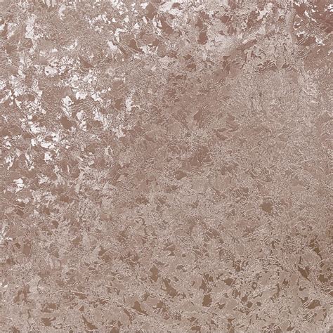 Henderson Interiors Crushed Velvet Metallic Wallpaper Rose