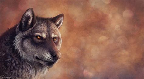 Vulkan Wolf Portrait By Neovirah On Deviantart