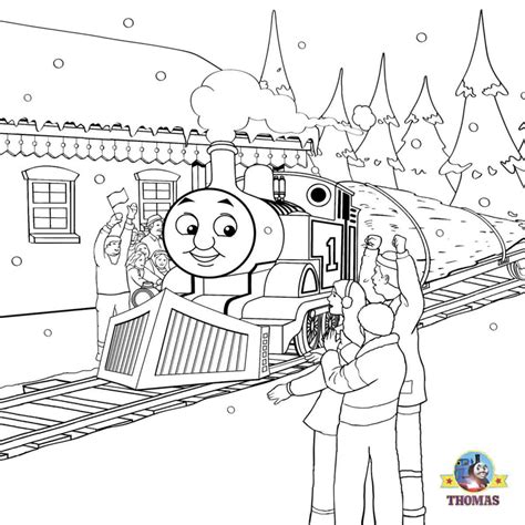 Top 20 free printable thomas the train coloring pages online. FREE Christmas Coloring Pages For Kids Printable Thomas Snow Pictures | Train Thomas the tank ...