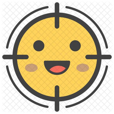 Focus Smiley Emoji Icon Download In Colored Outline Style