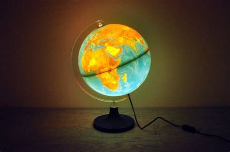 Beautiful Ran Mcnally Italian Light Up World Globe By Goreelane