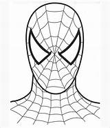 Spiderman Coloring Face Colouring Pages Template Only Printable Templates Fighting sketch template