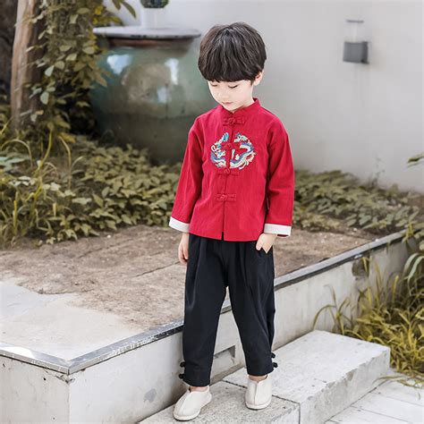 Boys Tang Suit For Kids Boys Tang Costume Chinese Wind Spring Long