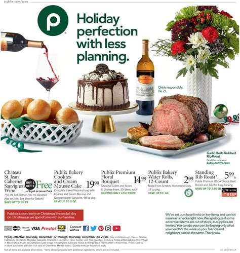 Italian sausage, garlic, tomatoes and red wines. Publix Christmas Meal - Christmas Dinner Deadline At ...