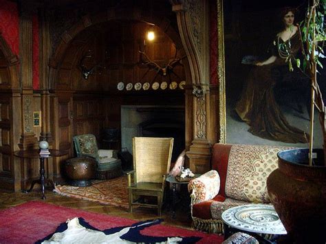 Kinloch Castle Main Hall Fire Alcove Country House Interior