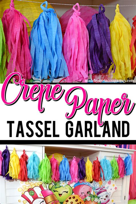 How To Make Tassel Garland Using Crepe Paper Streamers