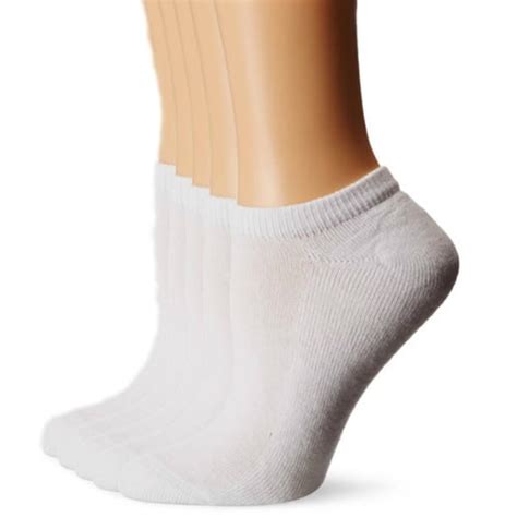 Womens Comfortable White Casual Ankle Socks 12 Pack Sock Size 9 11