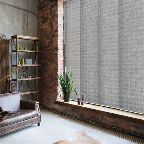 Godear Design Natural Woven Adjustable Sliding Panel Track Blinds