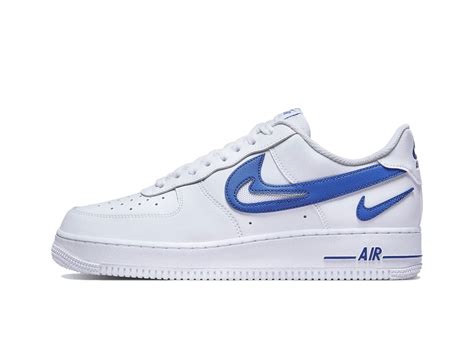 Nike Air Force 1 Low Cut Out Swoosh Game Royal The Beast