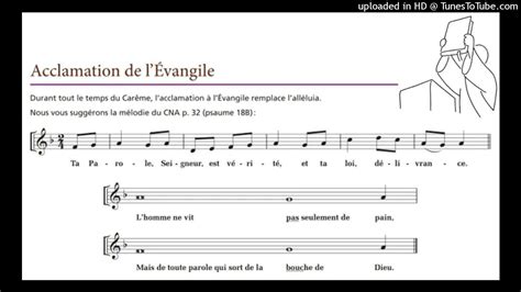 Ta Parole Seigneur Est Vérité Acclamation Du 1er Dimanche De Carême A