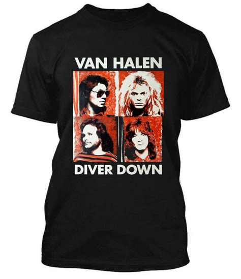 Van Halen Diver Down T Shirt Vintage Van Halen Rock Band Etsy