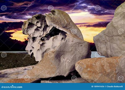 Strange Rock Formations At Sunset Stock Photo Image Of South Remarkable