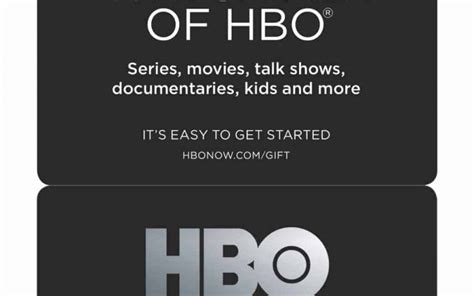 Allow some time for the system to work properly and for the resources to be included in your user account. HBO NOW Gift Cards Available Now | SEAT42F