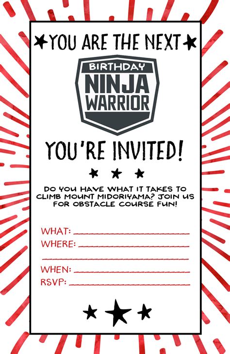 American Ninja Warrior Birthday Party - Our Handcrafted Life