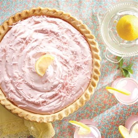 Pink Lemonade Pie ~ With Cream Cheese And Coconut Via Eagle Brand Lemonade Pie Pink Lemonade