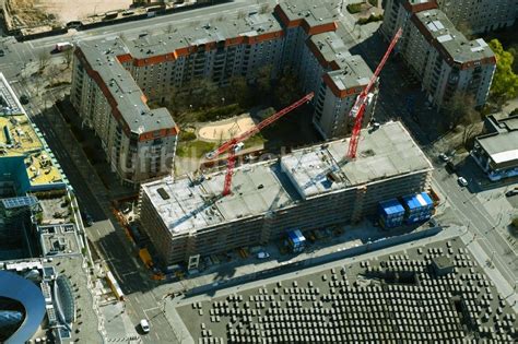 Luftbild Berlin Baustelle Zum Neubau Eines Wohnhauses An Der Cora