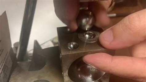 Using A Doming Block To Fold Quarter Coin Rings Youtube