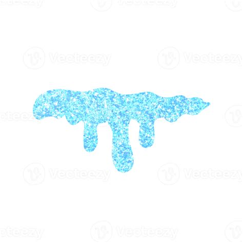 Blue Glitter Dripping 13528631 Png