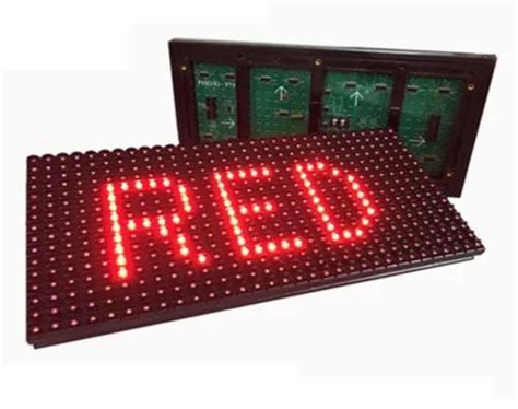 Outdoor P10 Red Led Display Module At Rs 350piece Shakurbasti New