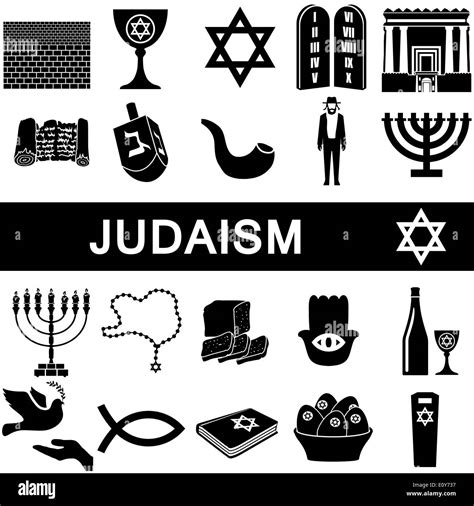 Symbole für das Judentum Stockfoto, Bild: 69439755 - Alamy