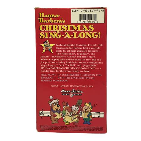 Hanna Barberas Christmas Sing Along Vhs Vcr Tape Flintstones Jetsons