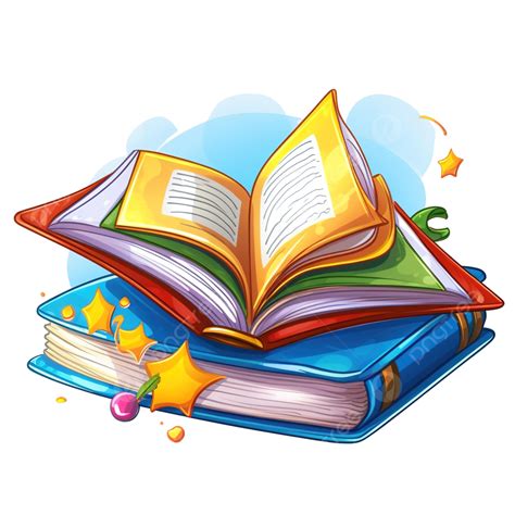 School Materials Clip Art Cartoon Open Book Png Book Clipart Art
