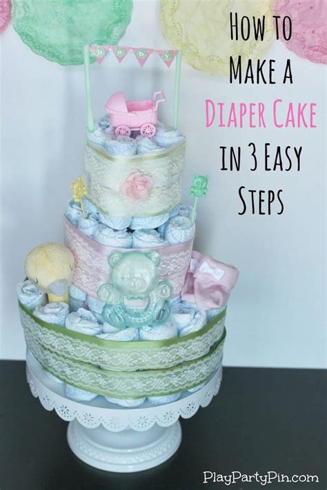 How To Make A Diaper Cake With Step By Step Diaper Cake Instructions