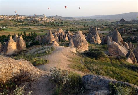 Balloons Over Cappadocia Stock Photo Image Of Cappadocia 143408906