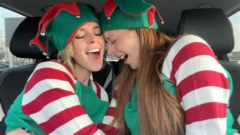 Nadia Foxx Serenity Cox As Horny Elves Cumming In Drive Thru With Remote Controlled Vibrators