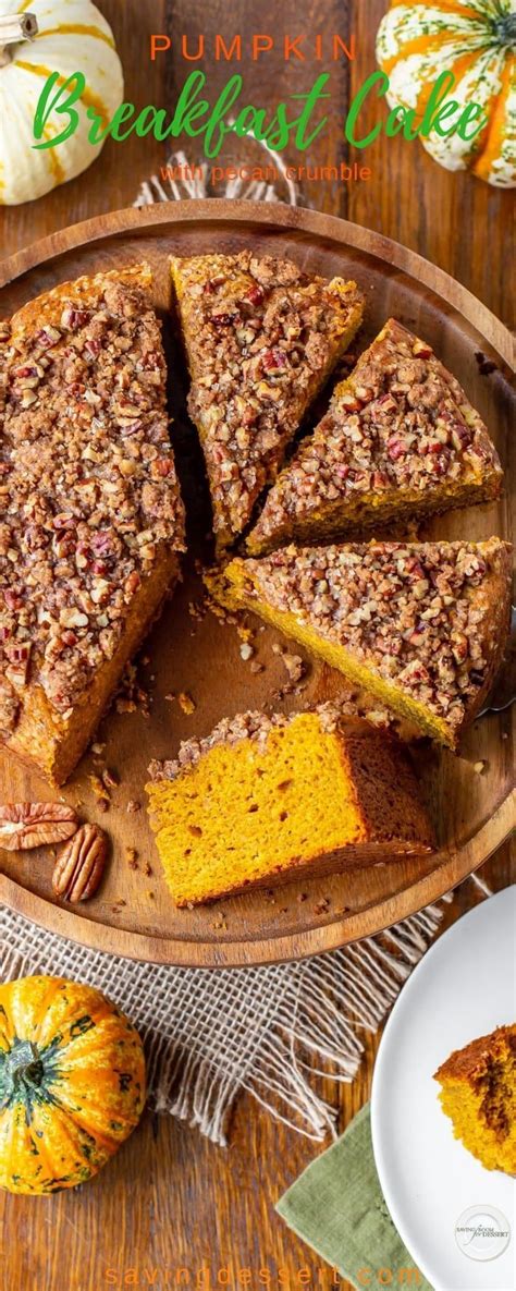 Pumpkin Breakfast Cake With Pecan Crumble Recipe Pumpkin Breakfast