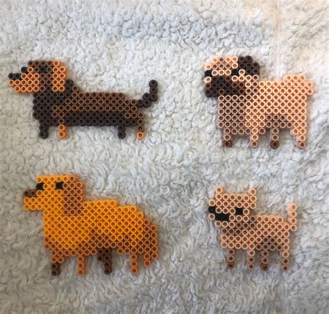 Cute Puppy Sprites Perler Bead Art Golden Retriever | Etsy