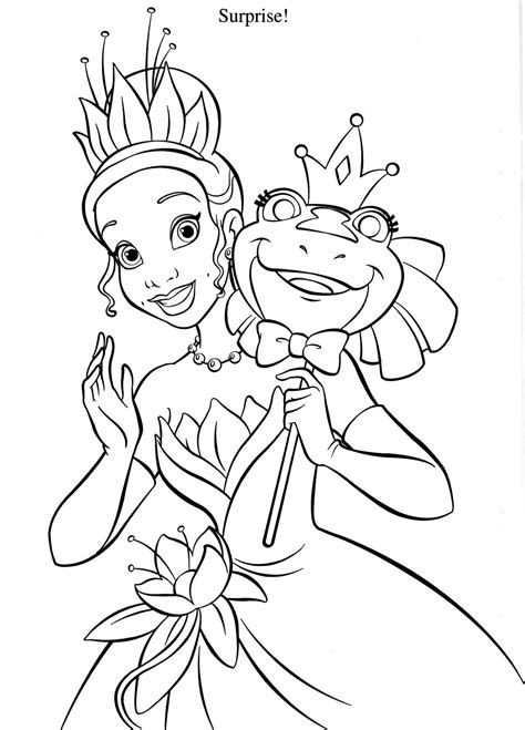 Coloring Pages Princess And The Frog