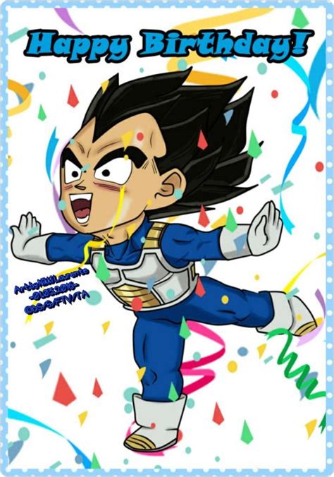 Goku super saiyan food name cards were used to identify each topping. prince-vegeta-universe | Vegeta, Chibi, Happy birthday