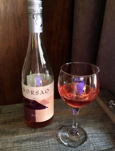 Fake Drink Wine Set Borsao Rose Bottle Glass Photo Prop