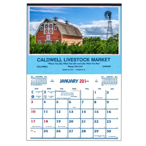 Farm Calendar 1236 E Skinner And Kennedy Co Inc