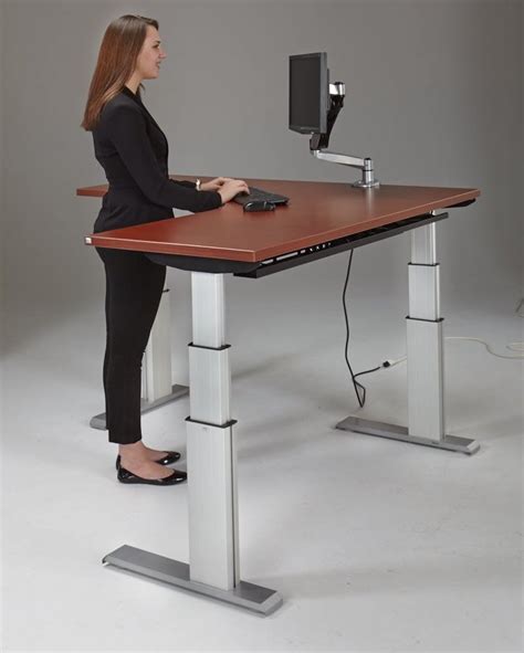 It takes about one minute t… NewHeights™ Corner Height Adjustable Standing Desk | Diy ...
